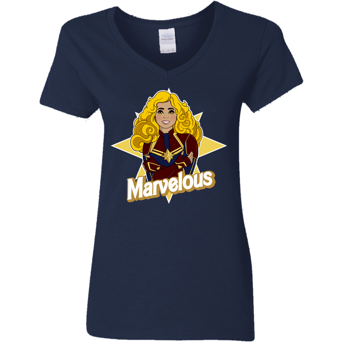 T-Shirts Navy / S Marvelous Women's V-Neck T-Shirt