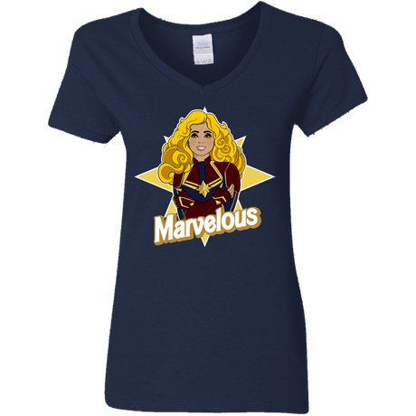 T-Shirts Navy / S Marvelous Women's V-Neck T-Shirt