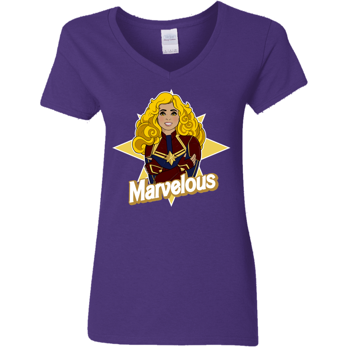 T-Shirts Purple / S Marvelous Women's V-Neck T-Shirt