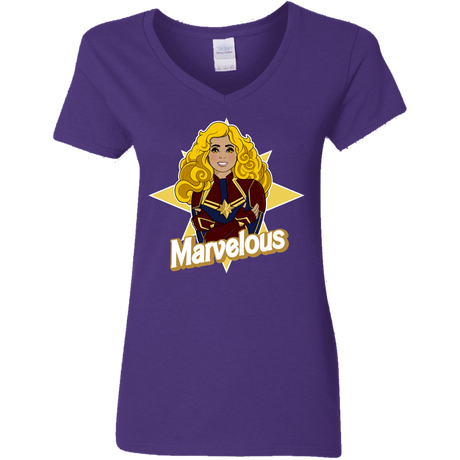 T-Shirts Purple / S Marvelous Women's V-Neck T-Shirt