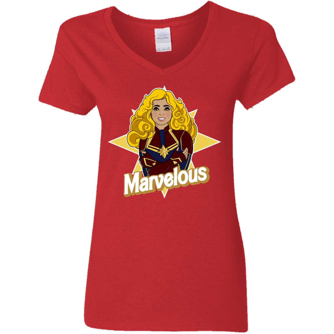 T-Shirts Red / S Marvelous Women's V-Neck T-Shirt