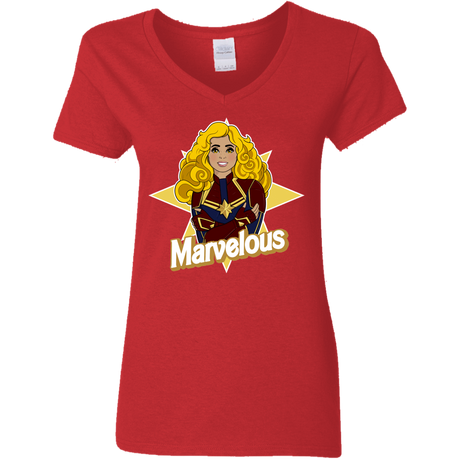 T-Shirts Red / S Marvelous Women's V-Neck T-Shirt