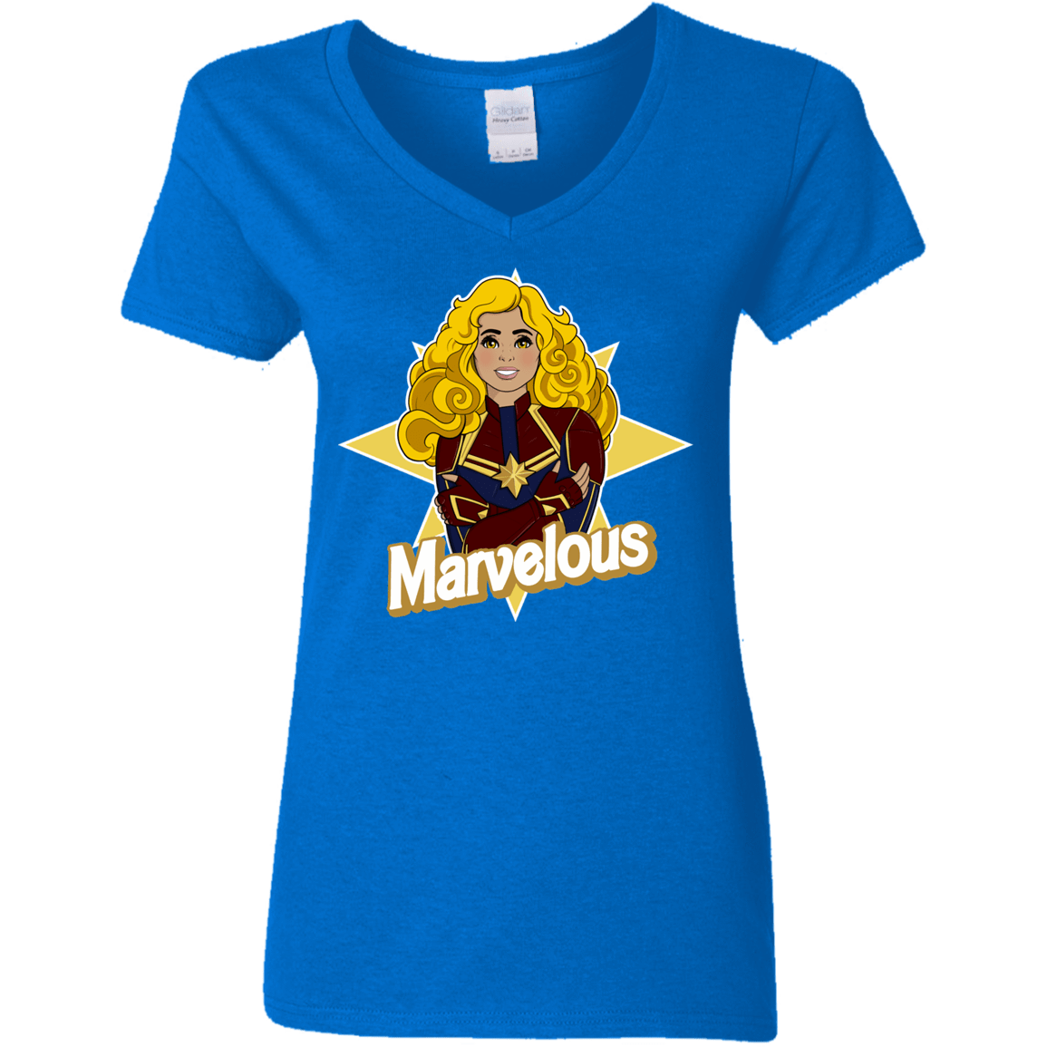 T-Shirts Royal / S Marvelous Women's V-Neck T-Shirt