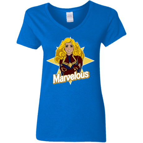 T-Shirts Royal / S Marvelous Women's V-Neck T-Shirt