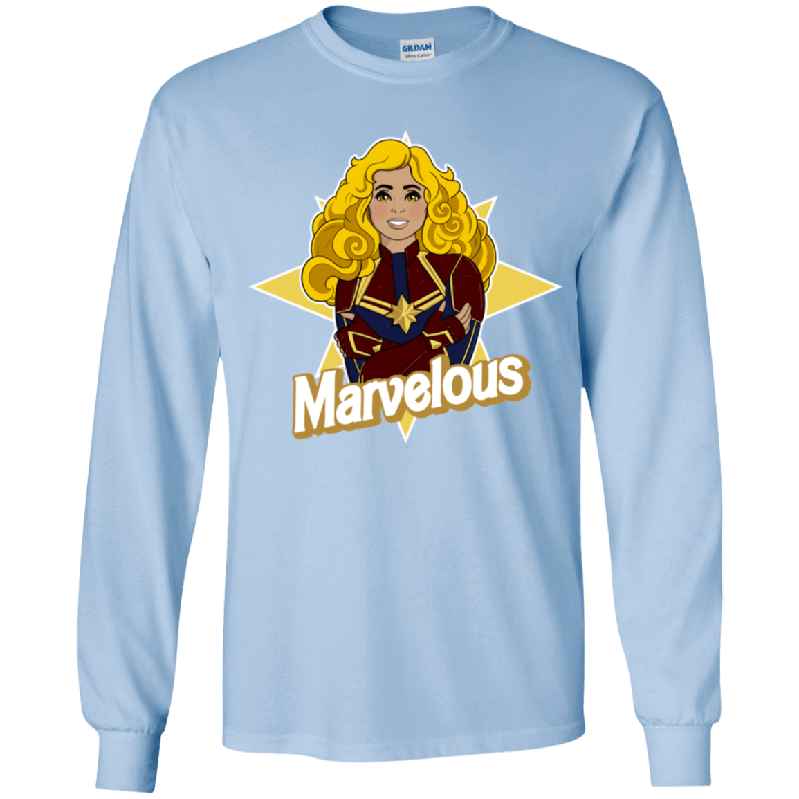 T-Shirts Light Blue / YS Marvelous Youth Long Sleeve T-Shirt