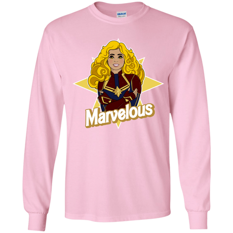 T-Shirts Light Pink / YS Marvelous Youth Long Sleeve T-Shirt