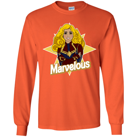 T-Shirts Orange / YS Marvelous Youth Long Sleeve T-Shirt