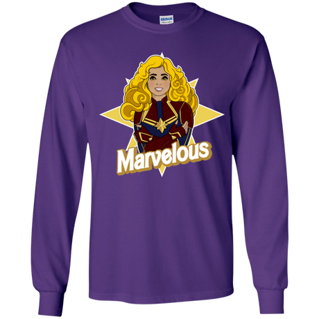 T-Shirts Purple / YS Marvelous Youth Long Sleeve T-Shirt