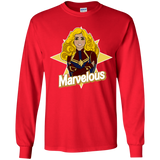 T-Shirts Red / YS Marvelous Youth Long Sleeve T-Shirt