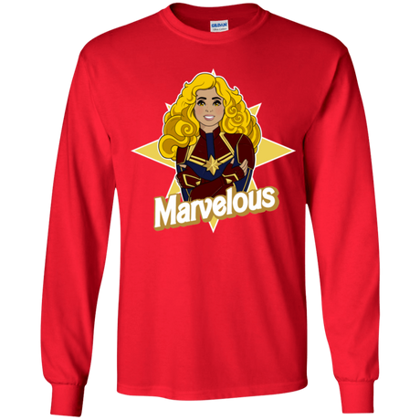 T-Shirts Red / YS Marvelous Youth Long Sleeve T-Shirt