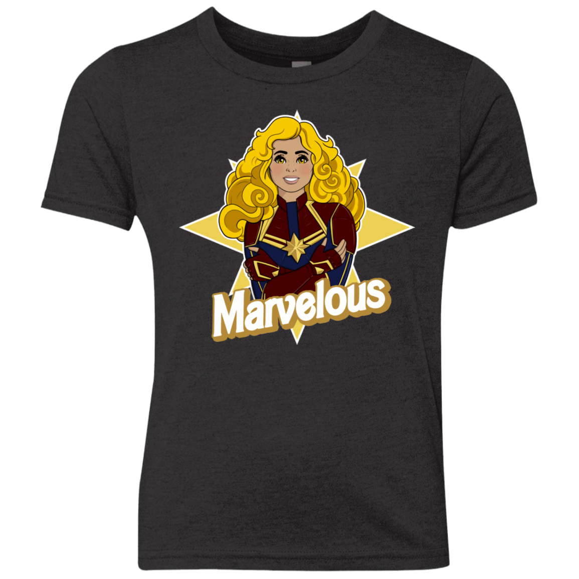 T-Shirts Vintage Black / YXS Marvelous Youth Triblend T-Shirt