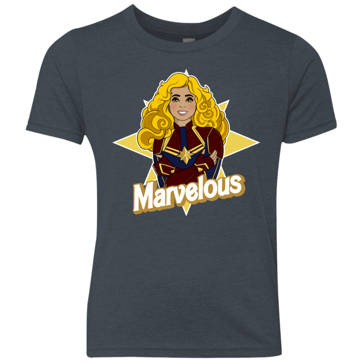 T-Shirts Vintage Navy / YXS Marvelous Youth Triblend T-Shirt