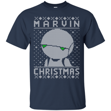 T-Shirts Navy / Small Marvin Christmas T-Shirt