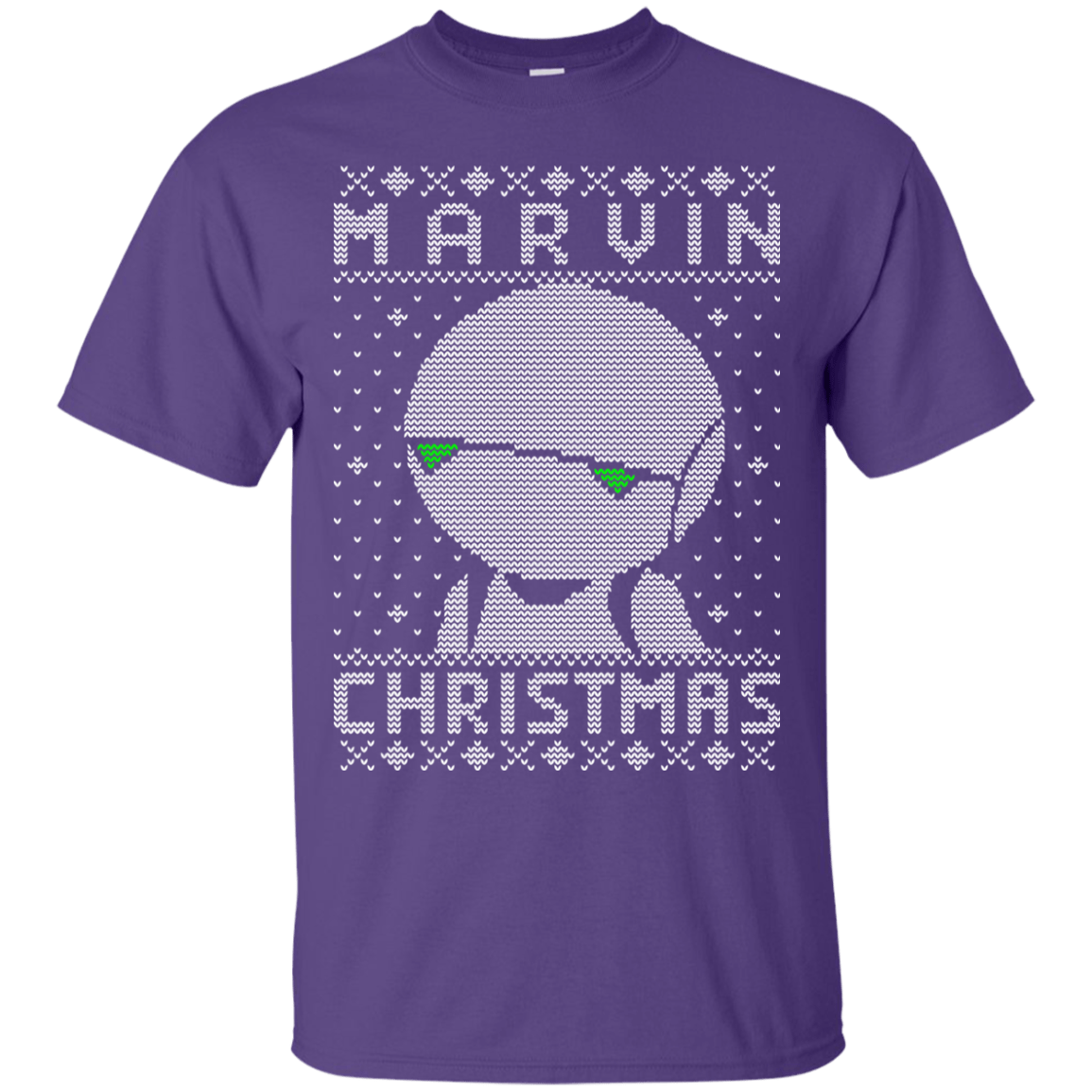T-Shirts Purple / Small Marvin Christmas T-Shirt