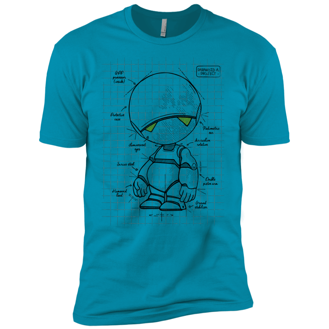 T-Shirts Turquoise / YXS Marvin's Plan Boys Premium T-Shirt