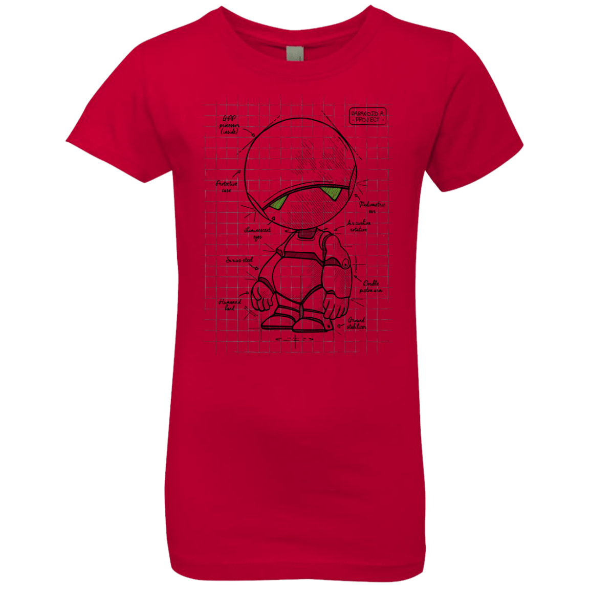 T-Shirts Red / YXS Marvin's Plan Girls Premium T-Shirt