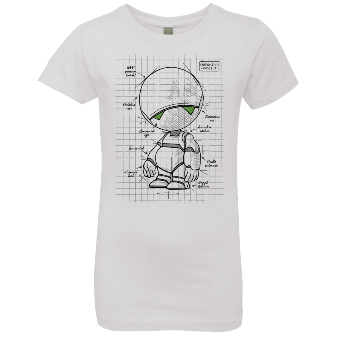 T-Shirts White / YXS Marvin's Plan Girls Premium T-Shirt