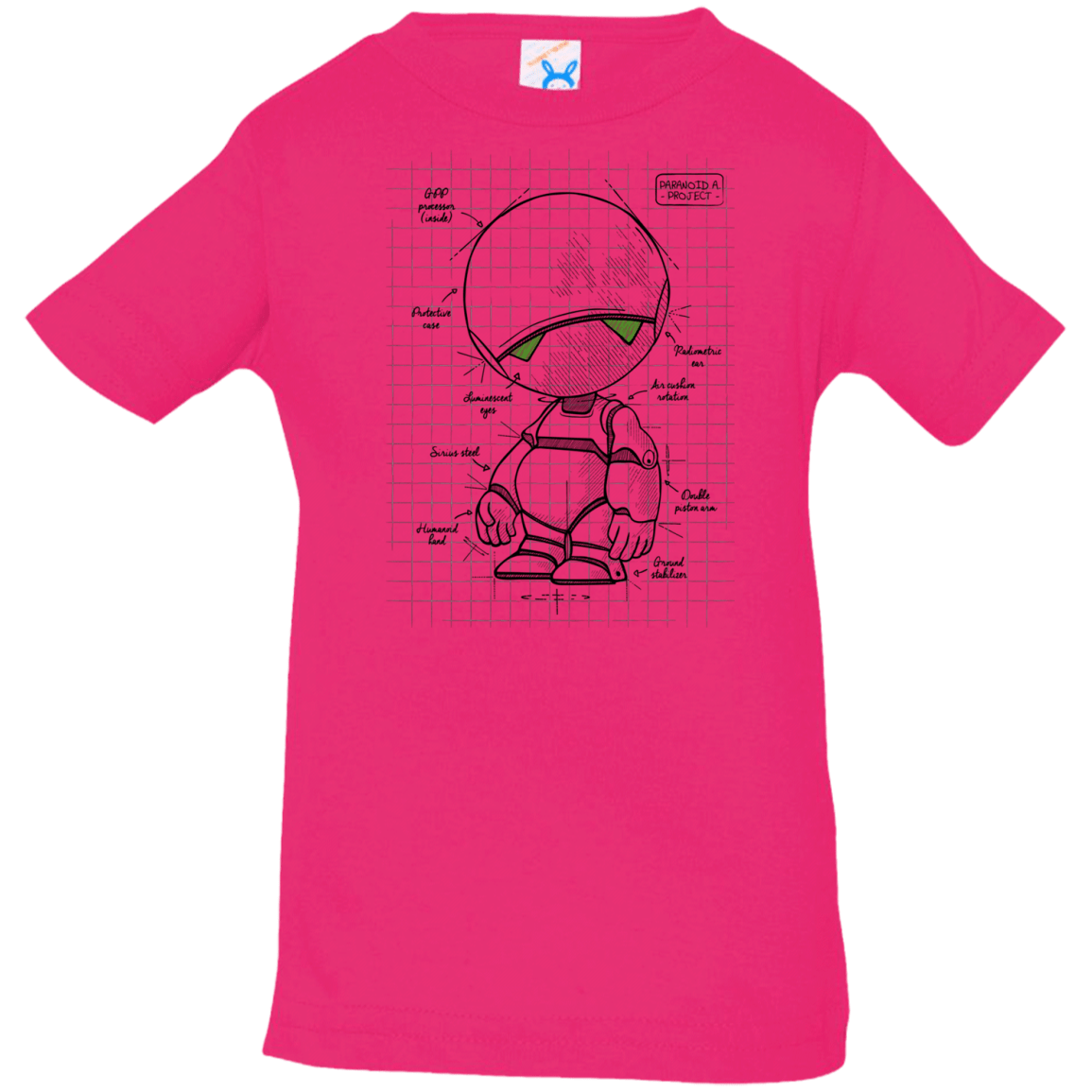 T-Shirts Hot Pink / 6 Months Marvin's Plan Infant Premium T-Shirt