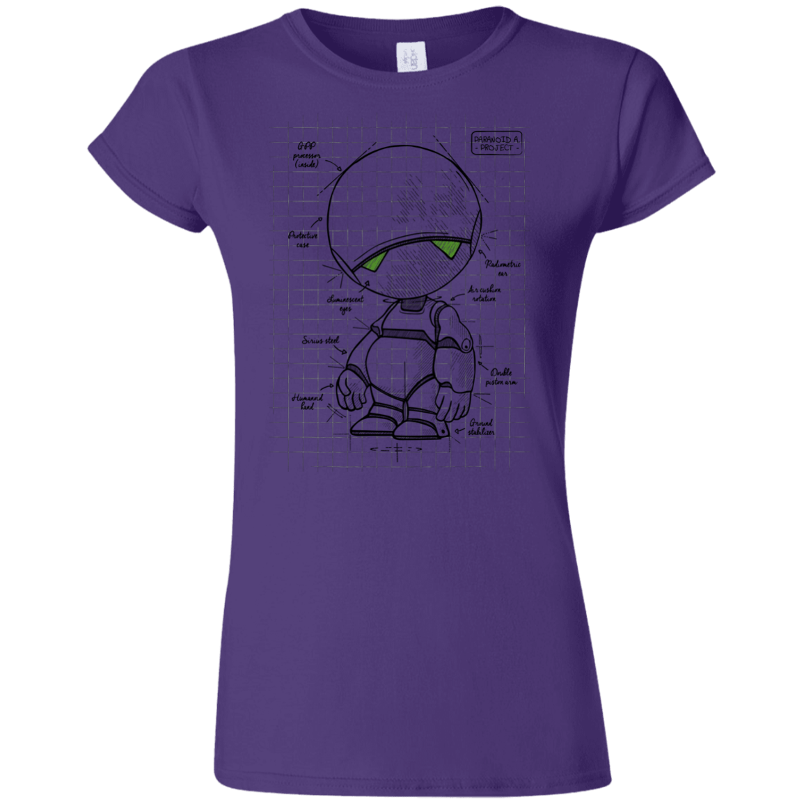 T-Shirts Purple / S Marvin's Plan Junior Slimmer-Fit T-Shirt