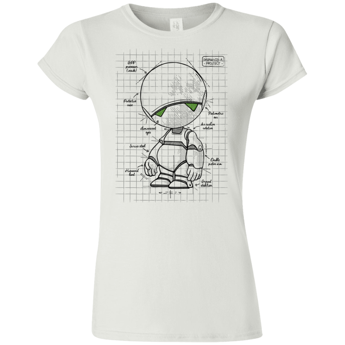 T-Shirts White / S Marvin's Plan Junior Slimmer-Fit T-Shirt