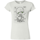 T-Shirts White / S Marvin's Plan Junior Slimmer-Fit T-Shirt