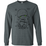 T-Shirts Dark Heather / S Marvin's Plan Men's Long Sleeve T-Shirt