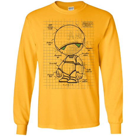 T-Shirts Gold / S Marvin's Plan Men's Long Sleeve T-Shirt