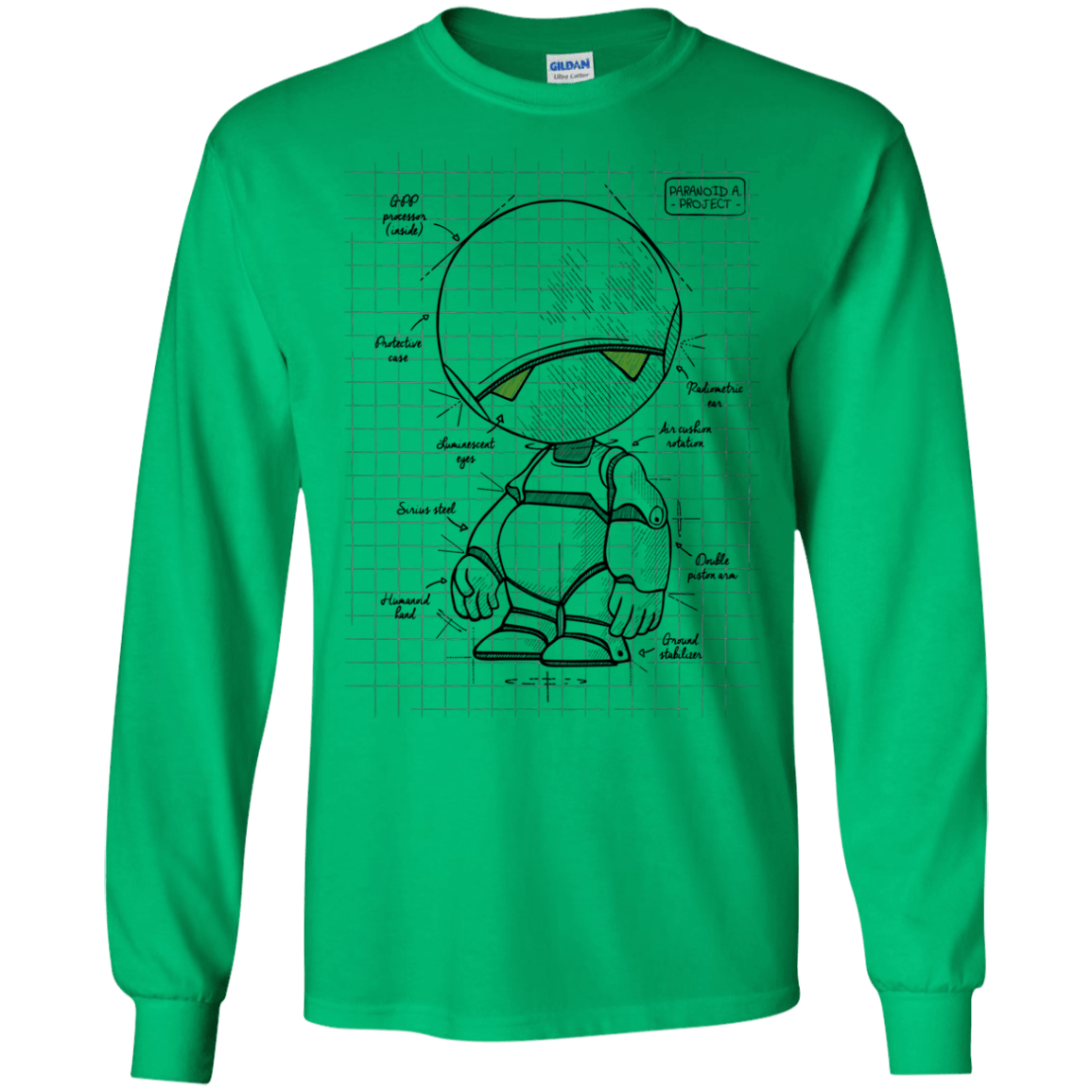 T-Shirts Irish Green / S Marvin's Plan Men's Long Sleeve T-Shirt