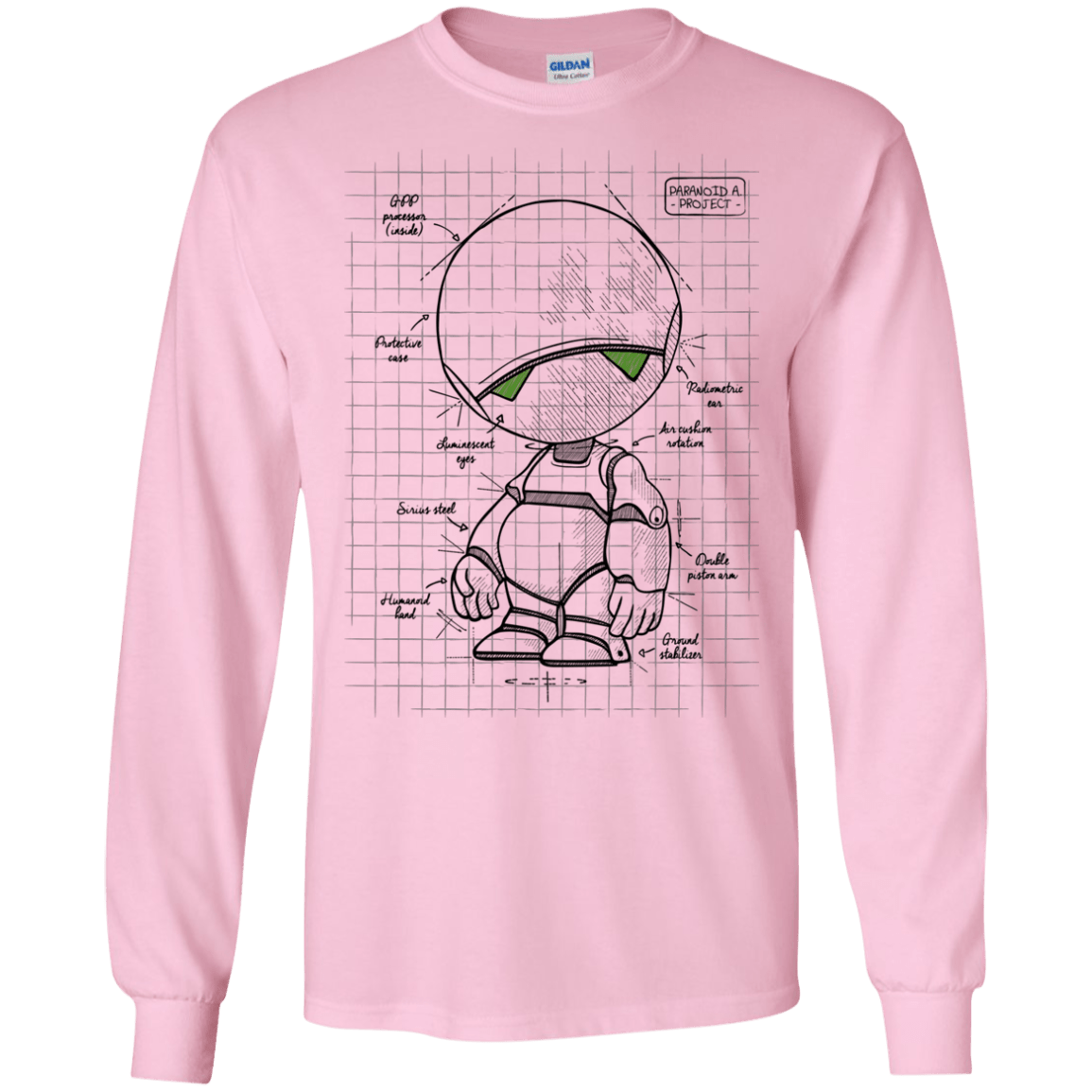 T-Shirts Light Pink / S Marvin's Plan Men's Long Sleeve T-Shirt