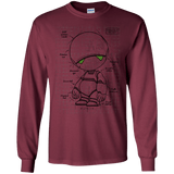 T-Shirts Maroon / S Marvin's Plan Men's Long Sleeve T-Shirt