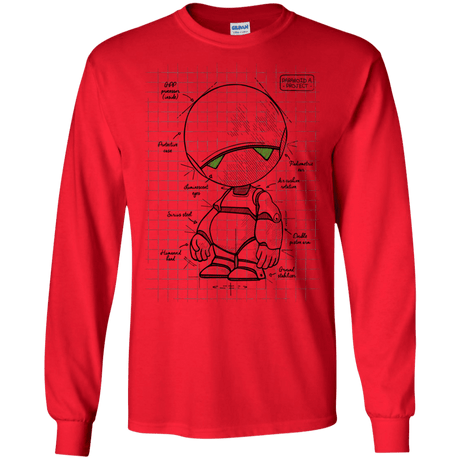 T-Shirts Red / S Marvin's Plan Men's Long Sleeve T-Shirt