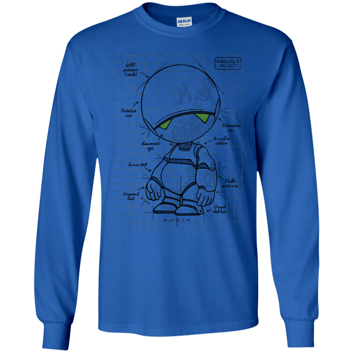 T-Shirts Royal / S Marvin's Plan Men's Long Sleeve T-Shirt