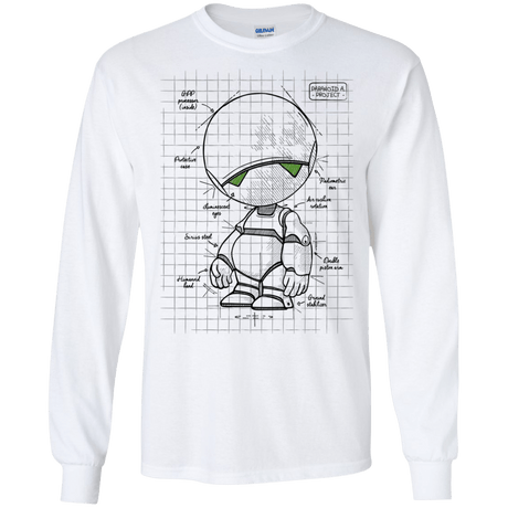 T-Shirts White / S Marvin's Plan Men's Long Sleeve T-Shirt