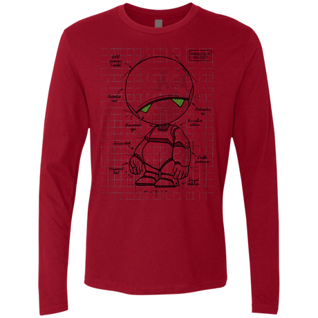 T-Shirts Cardinal / S Marvin's Plan Men's Premium Long Sleeve
