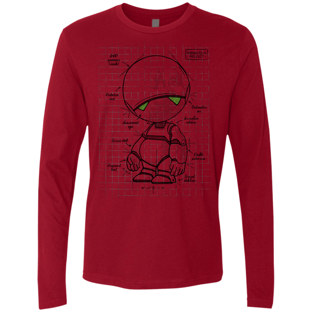 T-Shirts Cardinal / S Marvin's Plan Men's Premium Long Sleeve