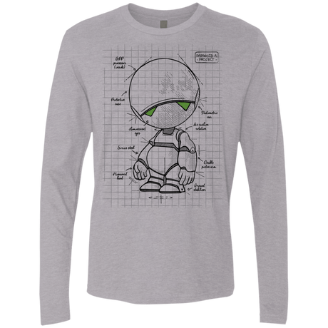 T-Shirts Heather Grey / S Marvin's Plan Men's Premium Long Sleeve