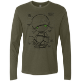 T-Shirts Military Green / S Marvin's Plan Men's Premium Long Sleeve