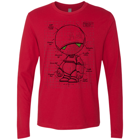 T-Shirts Red / S Marvin's Plan Men's Premium Long Sleeve