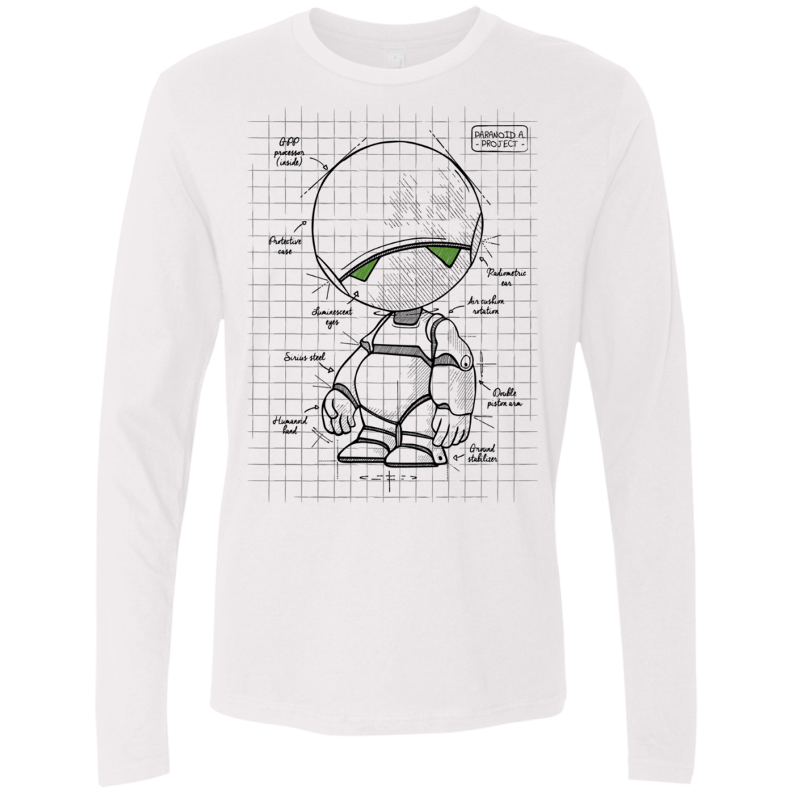 T-Shirts White / S Marvin's Plan Men's Premium Long Sleeve
