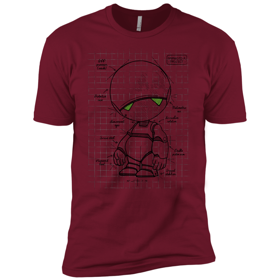 T-Shirts Cardinal / X-Small Marvin's Plan Men's Premium T-Shirt