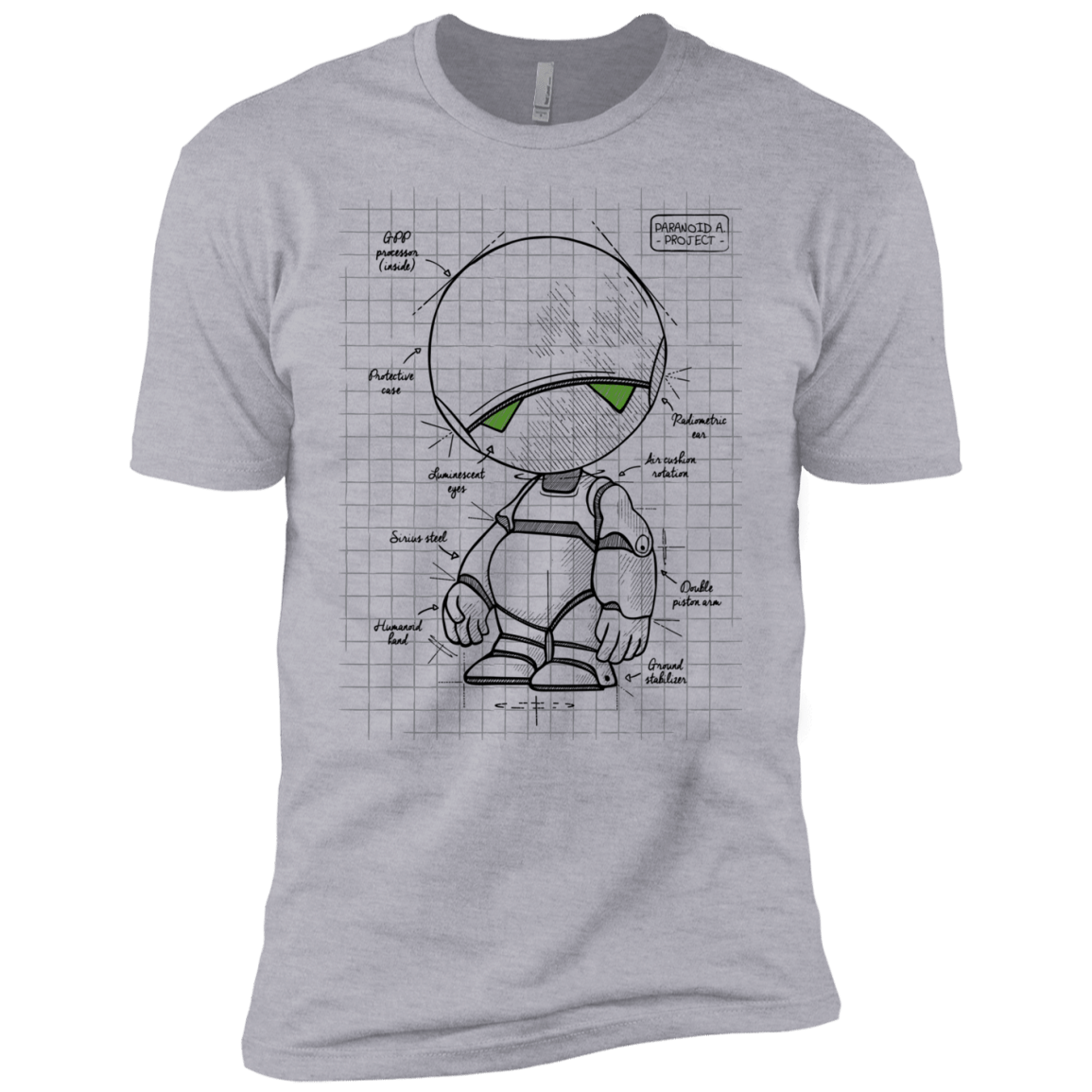 T-Shirts Heather Grey / X-Small Marvin's Plan Men's Premium T-Shirt