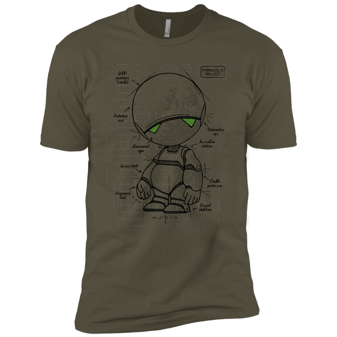 T-Shirts Military Green / X-Small Marvin's Plan Men's Premium T-Shirt