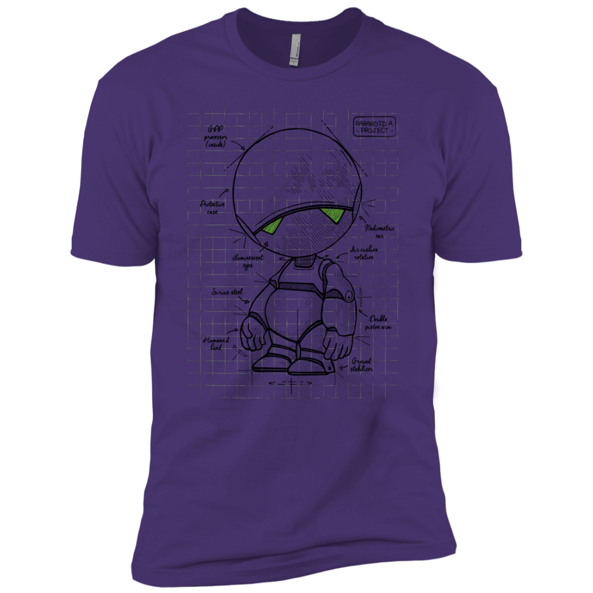 T-Shirts Purple Rush/ / X-Small Marvin's Plan Men's Premium T-Shirt