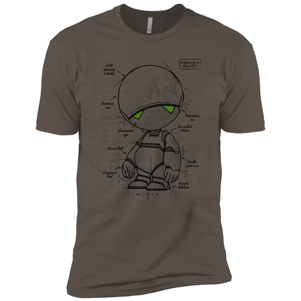 T-Shirts Warm Grey / X-Small Marvin's Plan Men's Premium T-Shirt