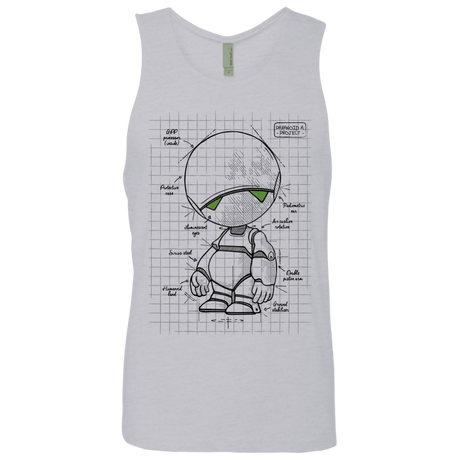 T-Shirts Heather Grey / S Marvin's Plan Men's Premium Tank Top