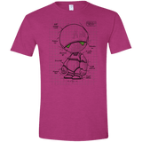 T-Shirts Antique Heliconia / S Marvin's Plan Men's Semi-Fitted Softstyle