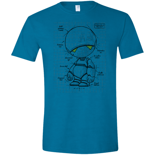 T-Shirts Antique Sapphire / S Marvin's Plan Men's Semi-Fitted Softstyle