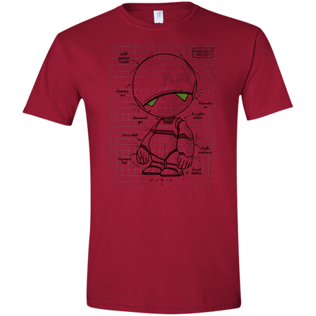 T-Shirts Cardinal Red / S Marvin's Plan Men's Semi-Fitted Softstyle