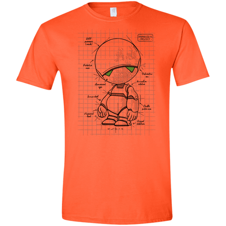 T-Shirts Orange / S Marvin's Plan Men's Semi-Fitted Softstyle