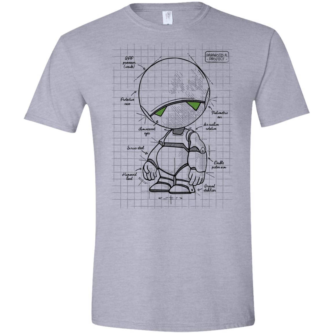 T-Shirts Sport Grey / X-Small Marvin's Plan Men's Semi-Fitted Softstyle